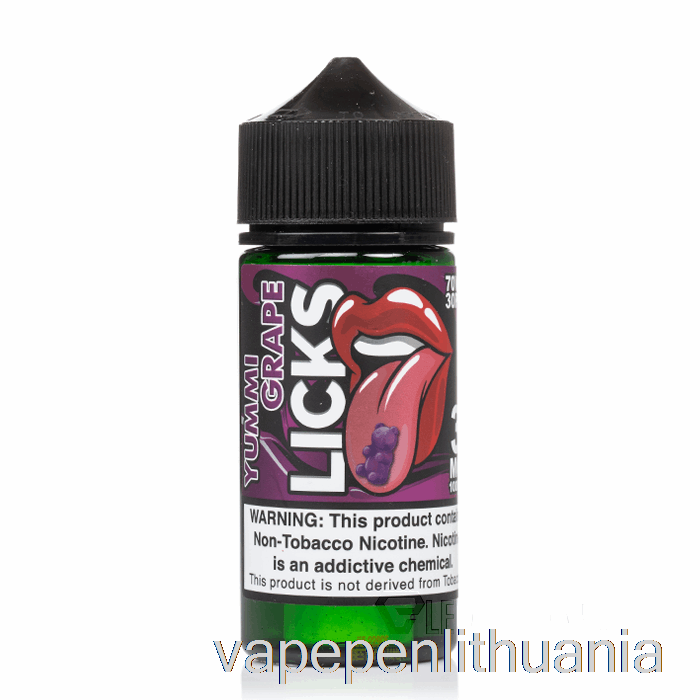 Yummi Grape - Licks Roll Upz - 100ml 6mg Vape Skystis